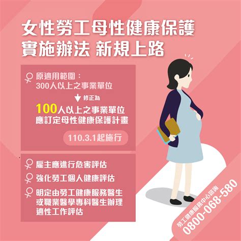 無 修正 女性|勞動部修正發布「女性勞工母性健康保護實施辦法」部分條文.